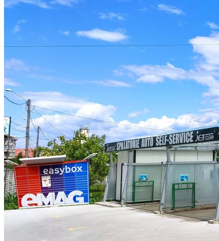 Easybox eMAG amplasat lângă spălătoria AVS Auto Clean